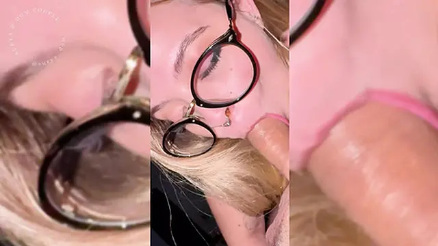 I Love Seeing How Crazy Dom Goes When I Give Him a Sloppy Blowjob with Glasses on