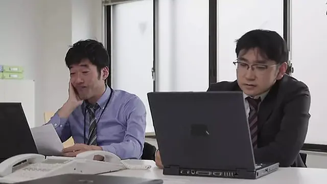 Seduces You with Dirty Words &mdash;  Licks Your Ears &mdash;  and the Busty Female Boss Loves Your Cock  Part 1