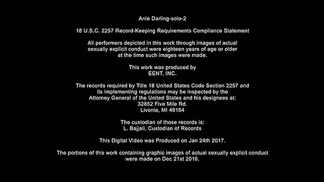 Anie Playing with Her Pussy in Stockings