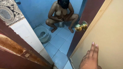 The younger brother-in-law left the lone sister-in-law from behind and removed the water.