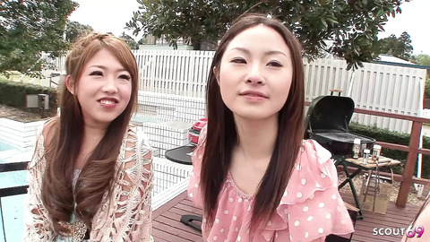 Uncensored Japanese Full JAV Orgy Group Fun with Teen Couples who swap her Boys for Blowbang in Garden