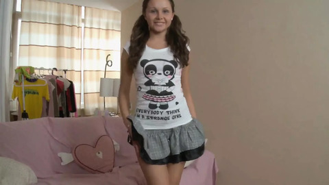 Sexy teen with small tits gets anally screwed