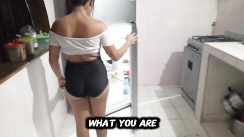 Vlog video: I film my beautiful brunette stepsister so I can fuck her really well 