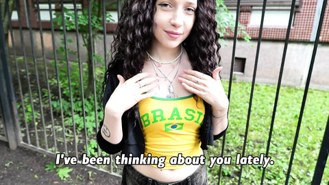 MARAMOYKA adventures Part 3. Chance encounter ended with a creampie Curly slut