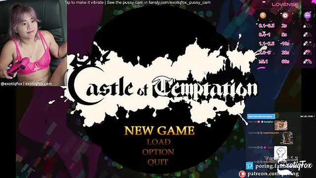 Dick Hungry Sluts! Castle of Tempation Part 1 ExotiqFox Gamer Girl Gooning Live Masurbation
