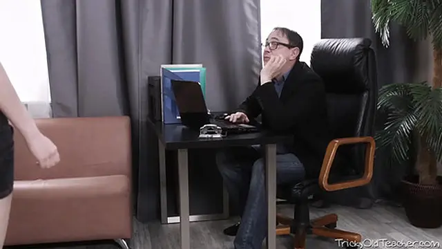 Tess Seduces Her Tricky Old Teacher and He Fucks Her Good