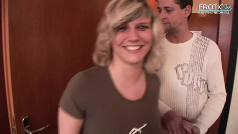 Horny blonde teen gets fucked by stepbrother!