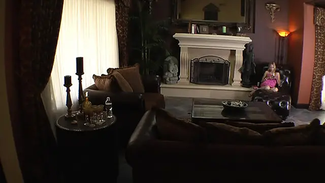 Hot blonde lesbian milf seduces a teen