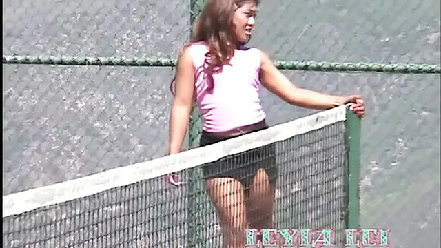 Asian teen takes it in the ass