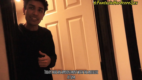 I'm Going to Visit My Masseuse Friend to Take Away and She Ends up Taking Out My Cock Fantas