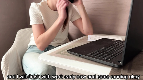 Real Cheating - Fucked Wife's Stupid Friend while Wife is at Work - Russian Amateur with Conversations and English Subtitles