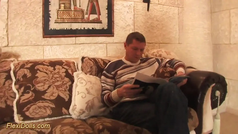 Young big boob real spandex doll gets stretched by her coach