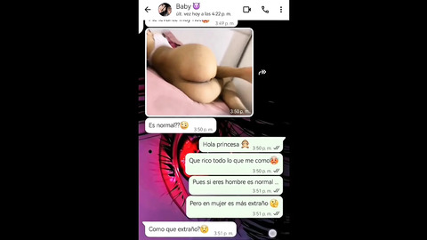 Hot Whatsapp Conversation with My Girlfriend's Ends in Happy Ending - Nati Sweet - Natasha Caseros