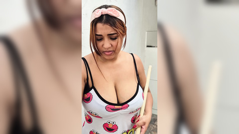 While I Do Cleaning, My Boss Wants Me to Show Him the Big Boobs