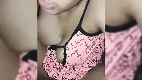 18 year old brunette big saggy tits from New York United States fucking her stepbrother's big dick part 38