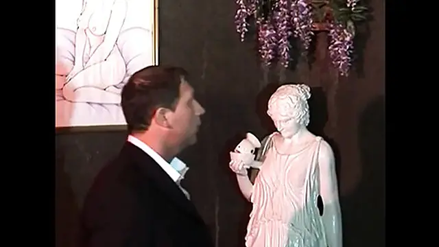 Hot and Young Blonde in Sexy Lingerie and Black Stockings Banged by Mature Man