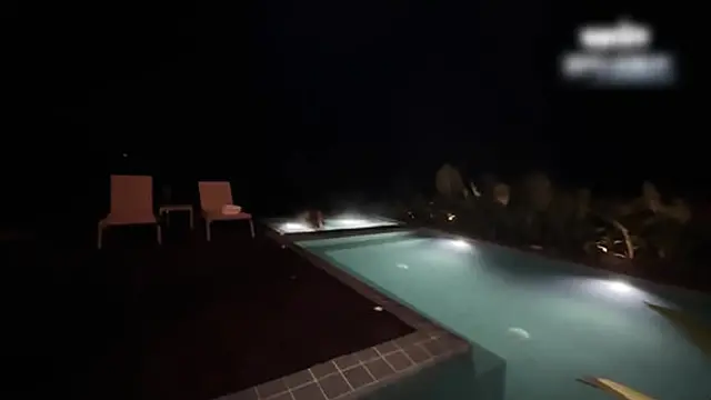 Wild Sex at the Pool in the Middle of the Night!