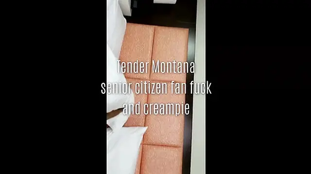 Tender Montana Fan Fuck and Creampie by Senior Citizen