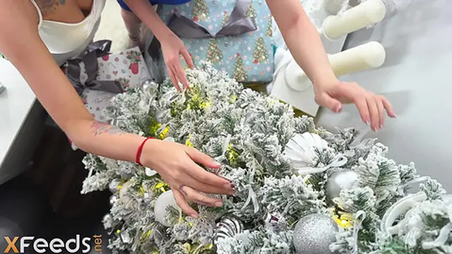 Anal threesome for New Year's