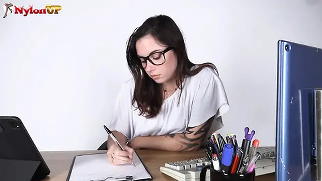 Dominating Boss Repremands Her Foot-loving Secretary's Failure