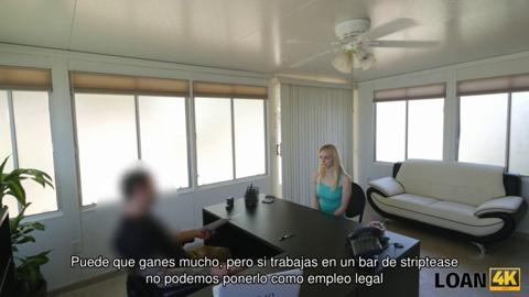 Lustful damsel's poverty predicament: unpaid rent yields to lucrative intimate transactions