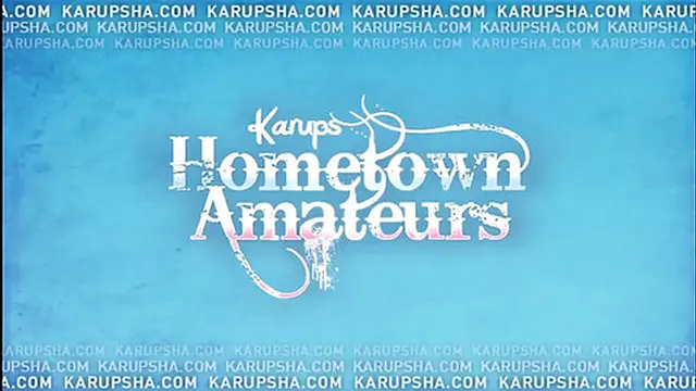 College girl Chloe Scott plays with her pink pussy