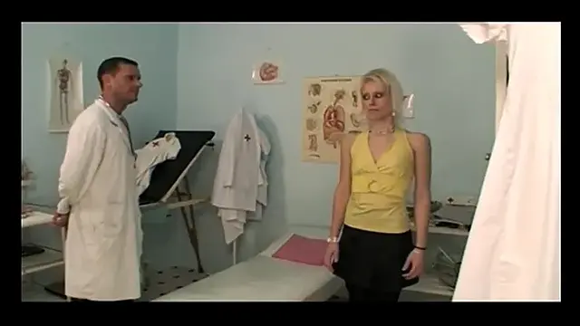 Bad Doctor Bangs a Hot Blonde Teen in Medical Office