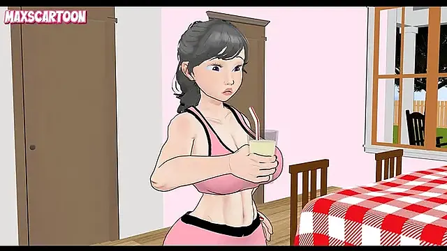 Stepbrother Ethan's banana smoothie