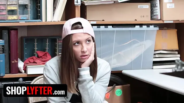 Shoplyfter - Perv Security Officer Bends Over Naughty Hayden Hennessy And Makes Her Regret Stealing