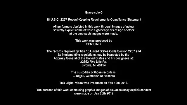 Grace Pleasing Herself