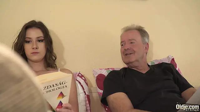 Old man with big cock🍆 seduces young teen &mdash;  ends in open mouth kiss