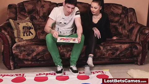 Let two honeys strip twistin', teachin' naughty😈 game lessons with nasty touches