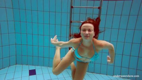 Sexy brunette Deniska gets her ass🍑 underwater ravaged by multiple cocks