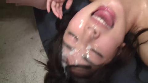 Some Squirmy Jap Whoredup Chick Gets Her Face Trashed In A Major Ways!!