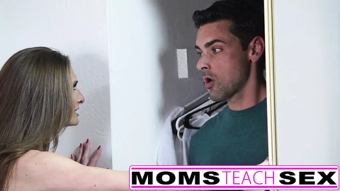 **Step mom catches Dillion Harper in a nasty interracial anal👌 gangbang**