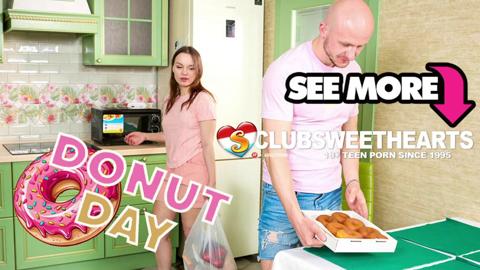 ClubSweethearts' most depraved orgies on Donut Day: cum-soaked donut butts & nasty anal👌 ravaging