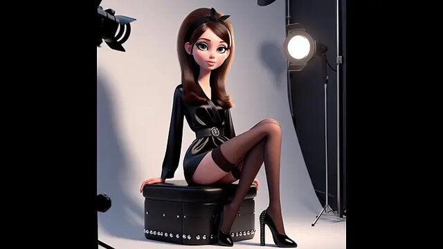 Girls on Film: Cartoon Pixwhores fuck and model